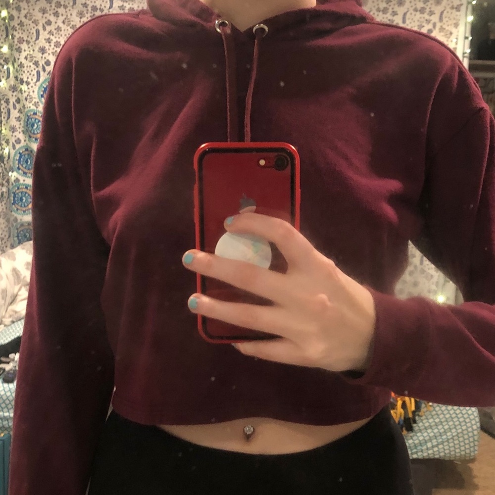 Crop top hoodie